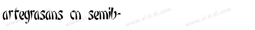 artegrasans cn semib字体转换